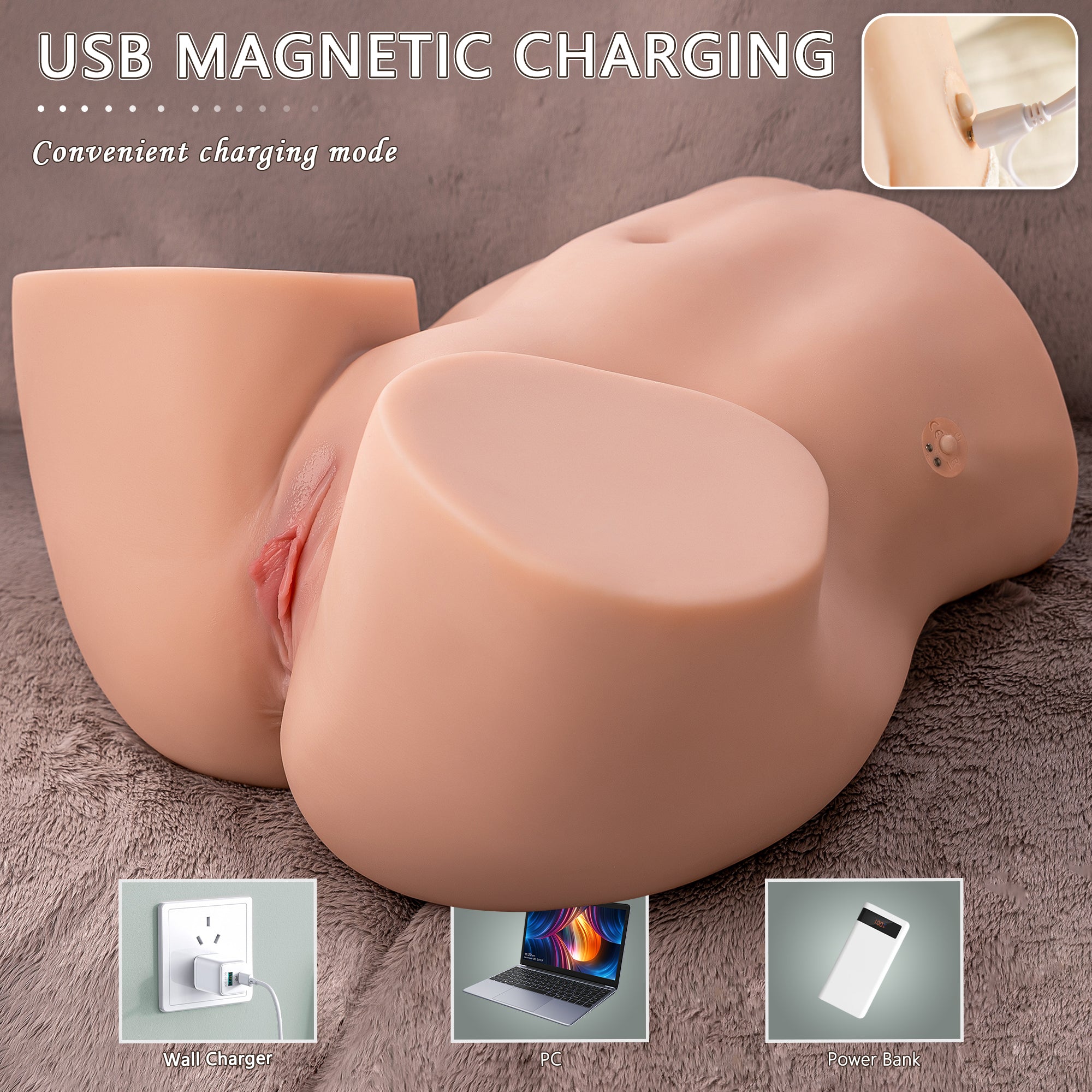 Big Ass Real Size Male Masturbator Life Sex Doll Pussy Anal Sex Toy For Men 29LB